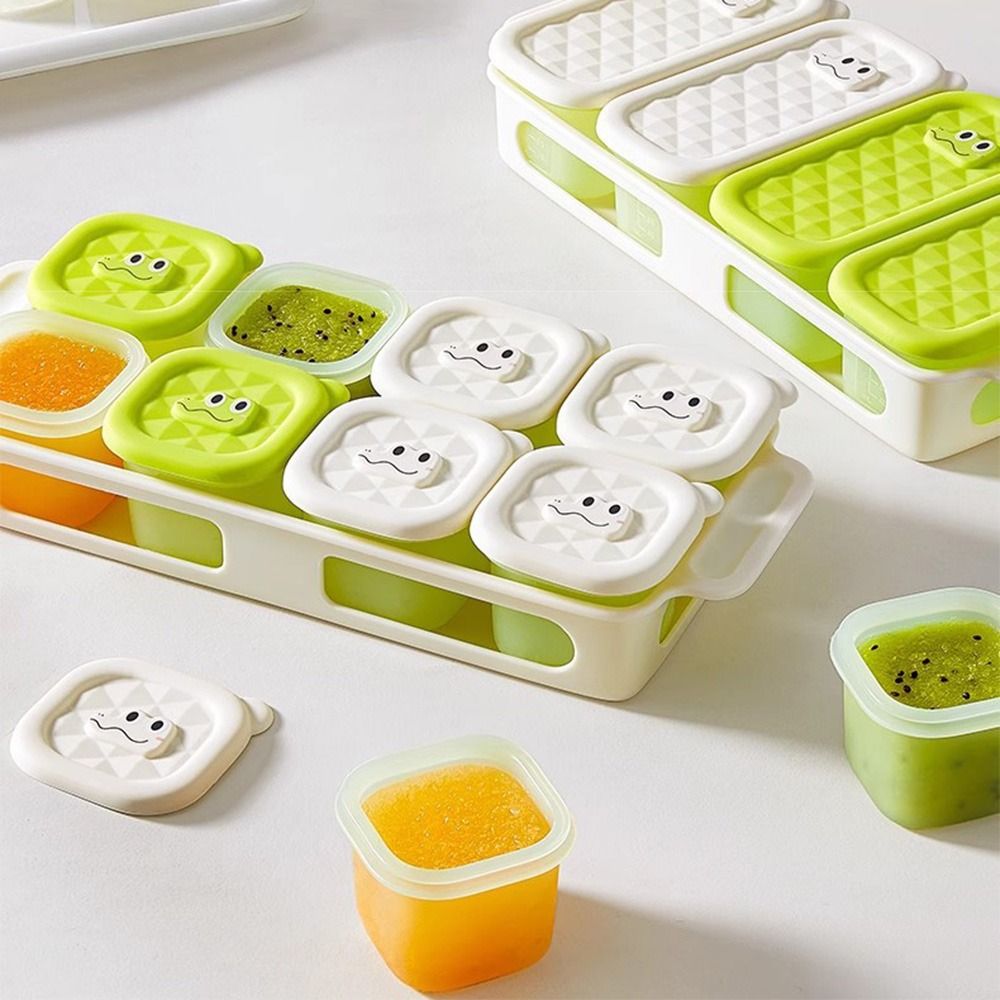 Baby Food Tray - 3/4/6 Grid Design Baby Food Freezer