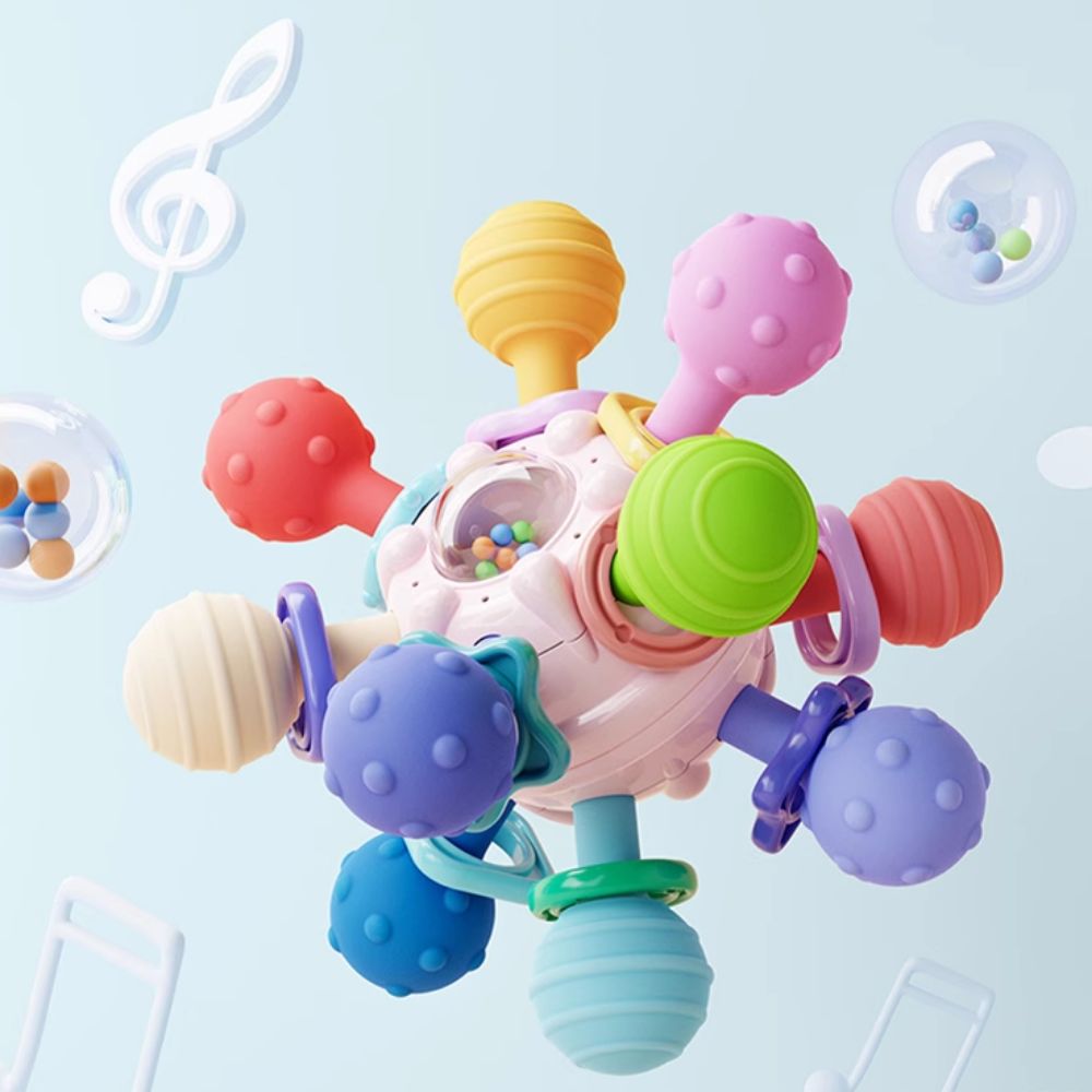 Baby Food Natural - Chew Food Grade Baby Rattles Colorful