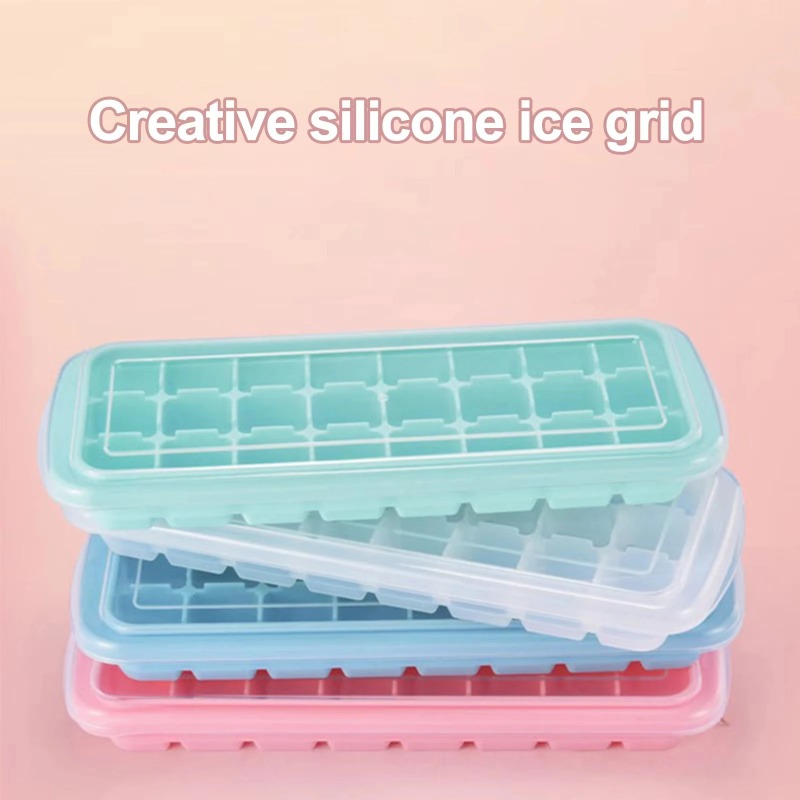Baby Food Maker - Silicone Ice Cubes Tray with Lid