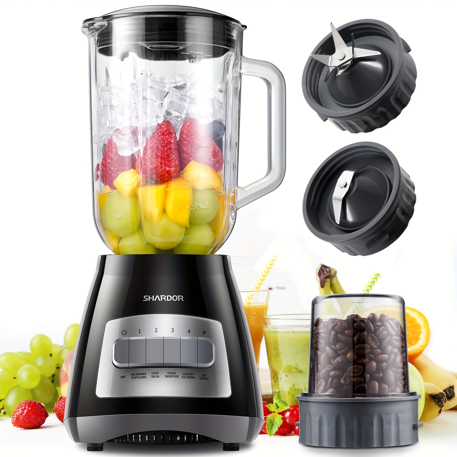 Baby Food Jars - Smoothie Blender with 52 oz Glass