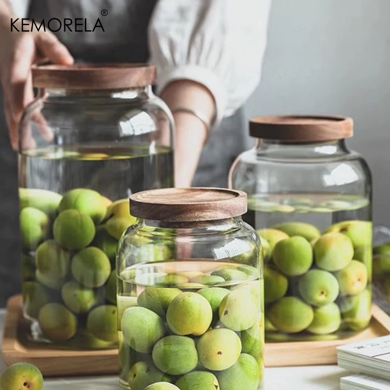 Baby Food Container Sugar Baby - KEMORELA 3L Kitchen Glass Jars With