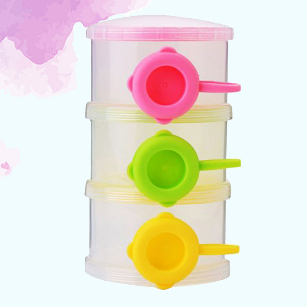 Baby Food Storage - 3 Layers Baby Milk Powder Dispenser