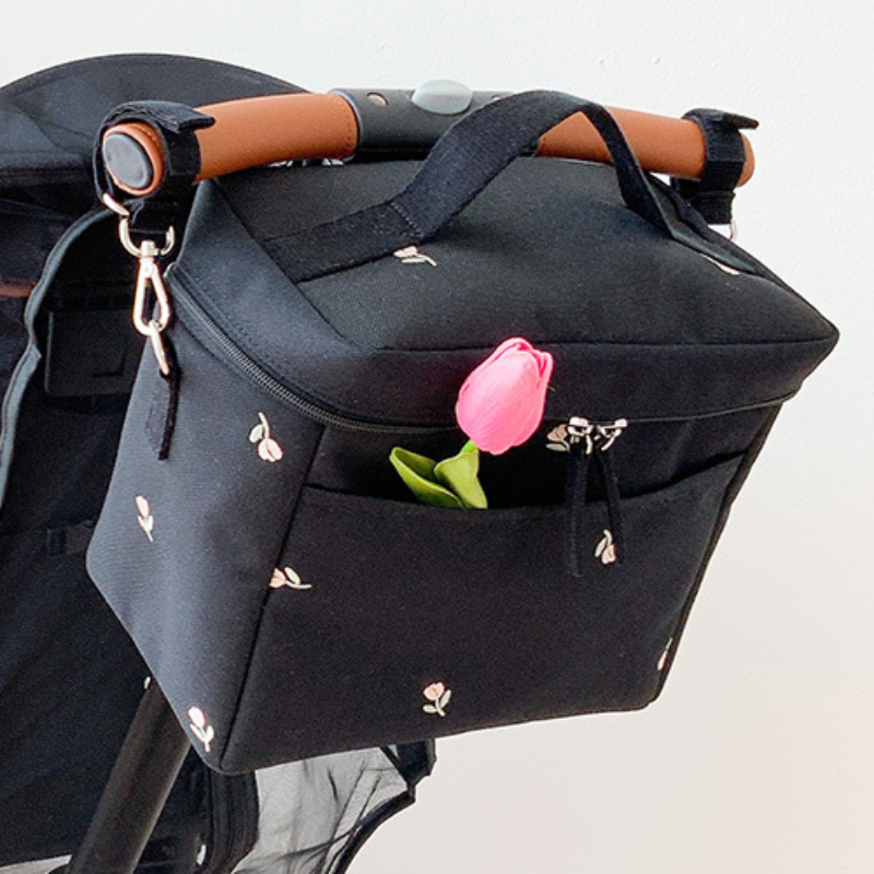 Baby Food Storage - Bear Embroidery Baby Stroller Bag for