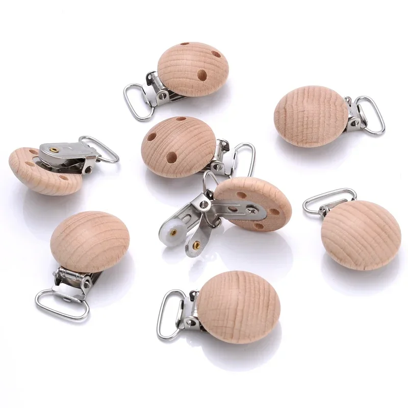 10Pcs Clips 30mm Round Natural - Baby Food Natural avaliação e preço