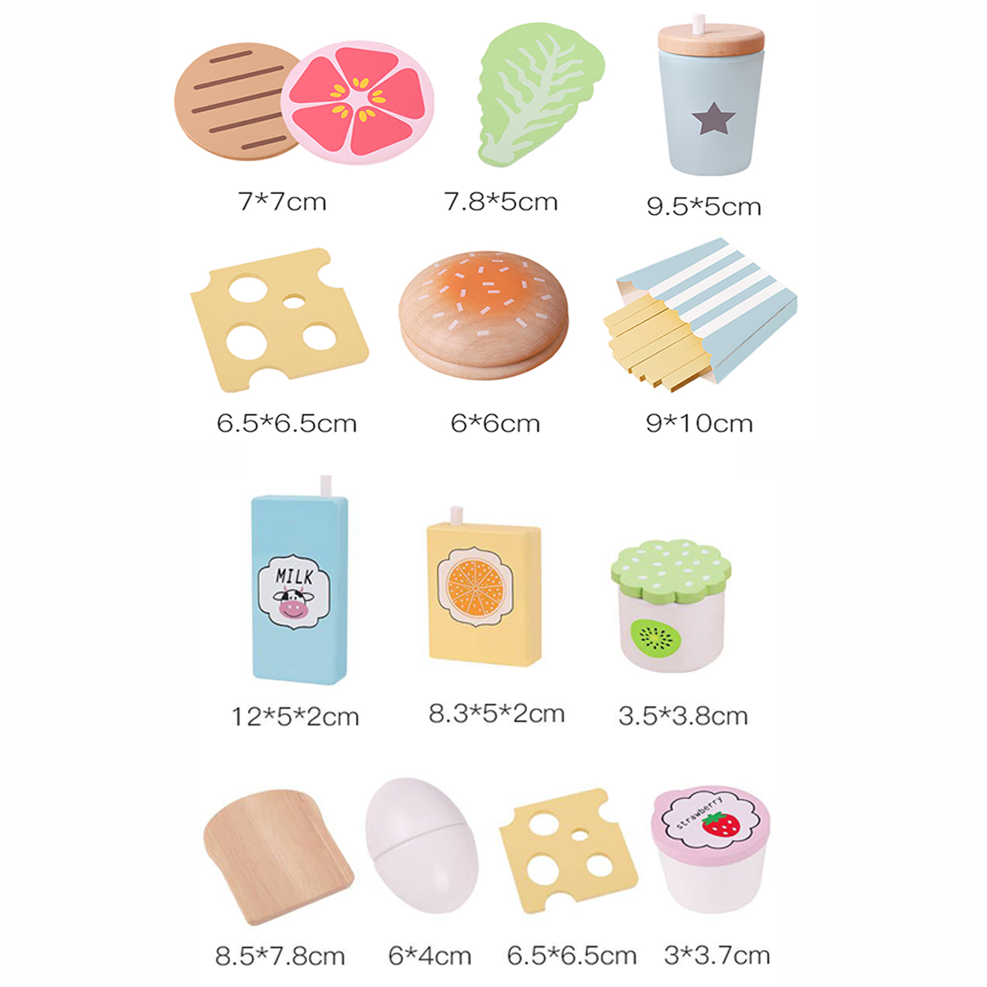 Wooden Kitchen toy role play f - Baby Food Under 1 Year avaliação e preço