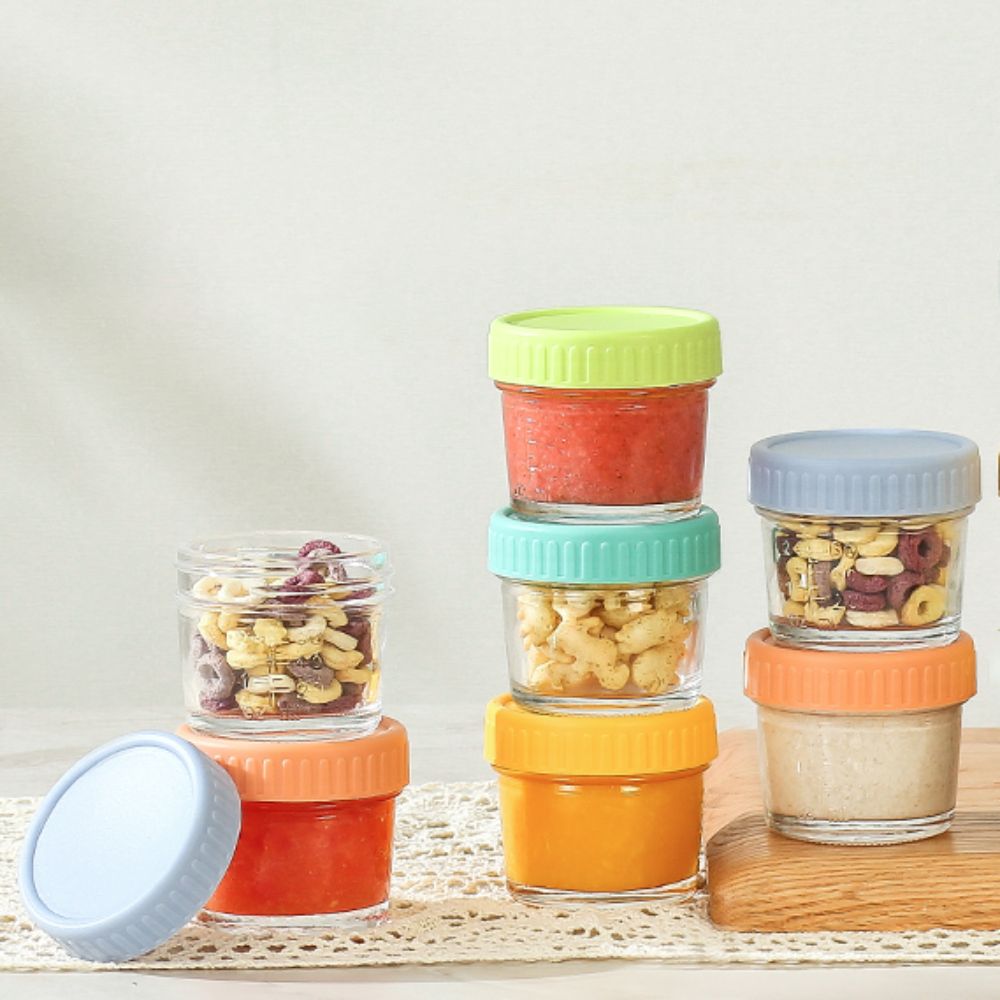 6pcs Mason Jar Glass Baby Food - Baby Food Jars avaliação e preço