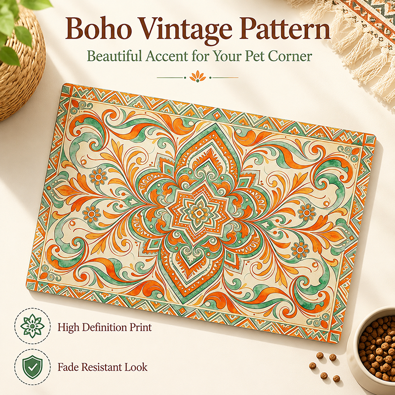 Bohemian Pet Feeding Mat Water - Baby Food Cat avaliação e preço