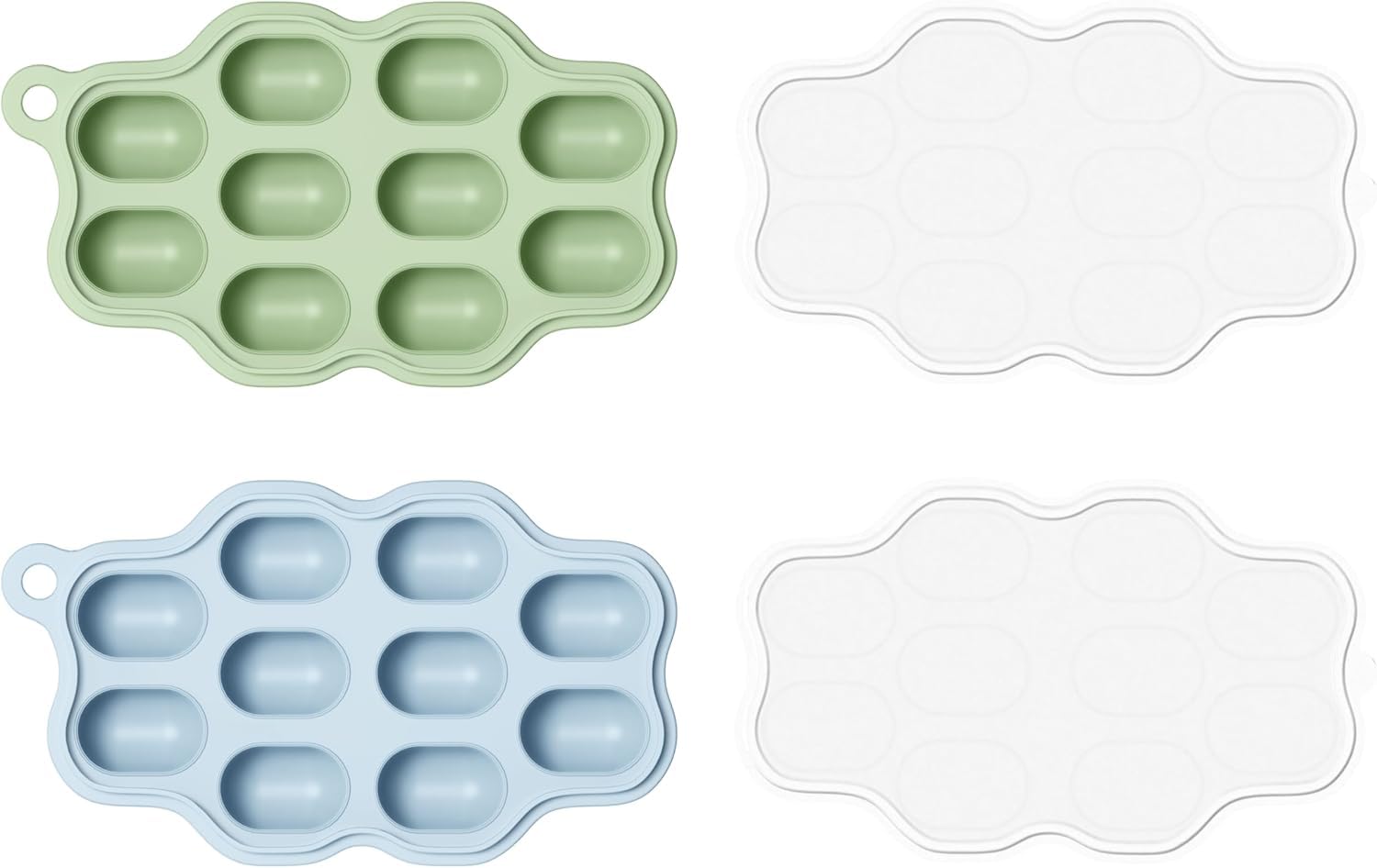 2-Pack Silicone Baby Food Free - Baby Food Tray avaliação e preço