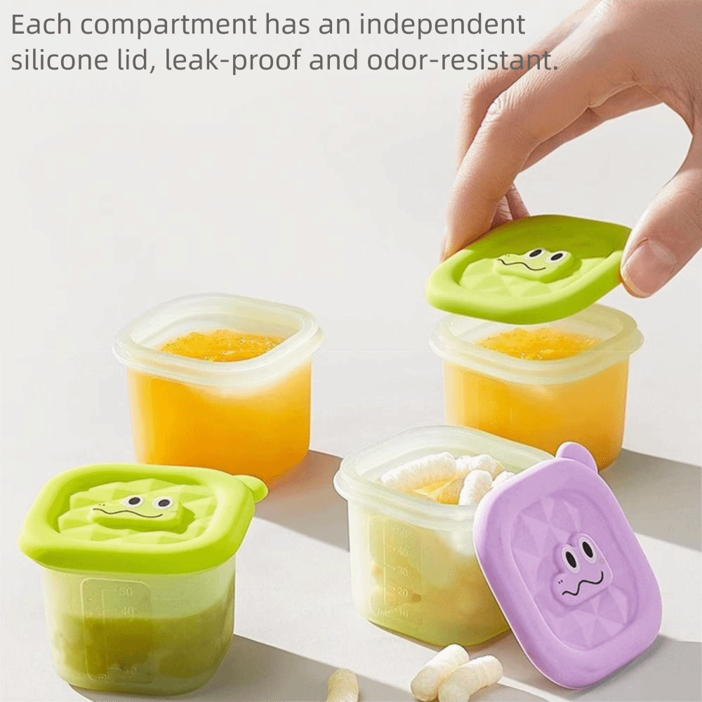 3/4/6 Grid Design Baby Food Fr - Baby Food Tray avaliação e preço