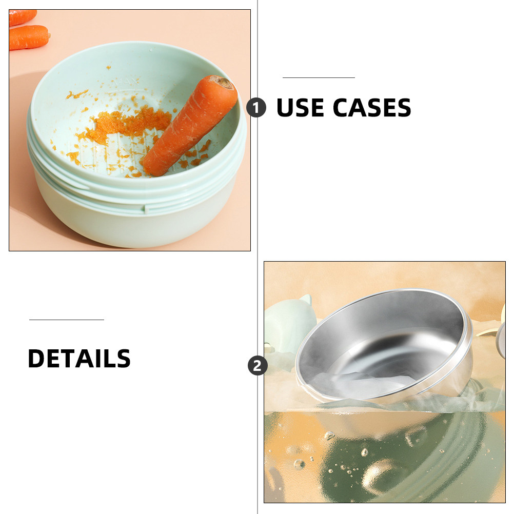 Stainless Steel Baby Suction C - Baby Food Kids avaliação e preço