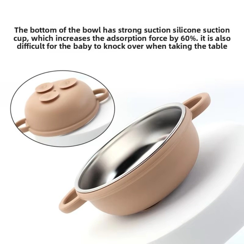 304 Stainless Steel Baby Feedi - Silicone Suction Bowl avaliação e preço