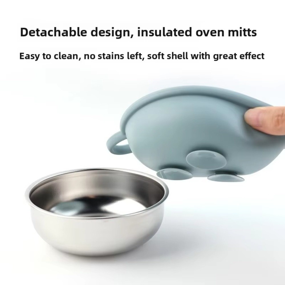 304 Stainless Steel Baby Feedi - Silicone Suction Bowl avaliação e preço