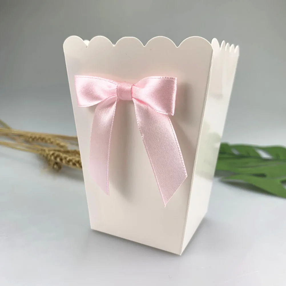 12pcs Pink Bow Popcorn Box Par - Baby Food Options avaliação e preço