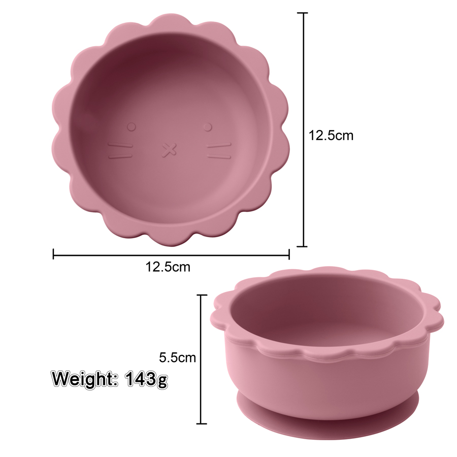 Cartoon Baby Weaning Feeding S - Silicone Suction Bowl avaliação e preço