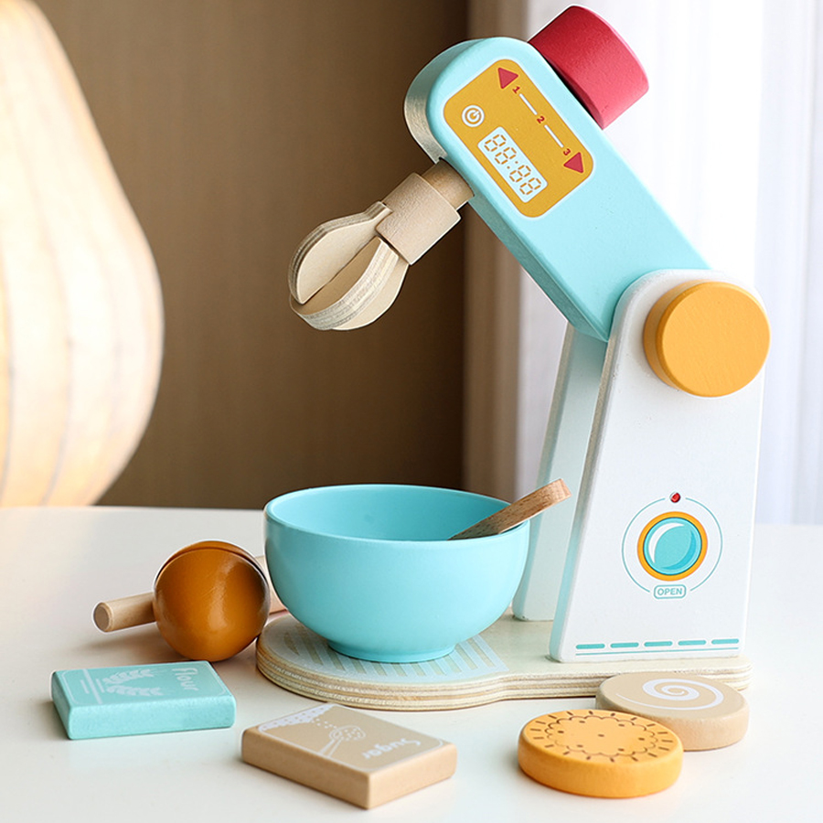Wooden Kitchen Pretend Play To - Baby Food Under 1 Year avaliação e preço