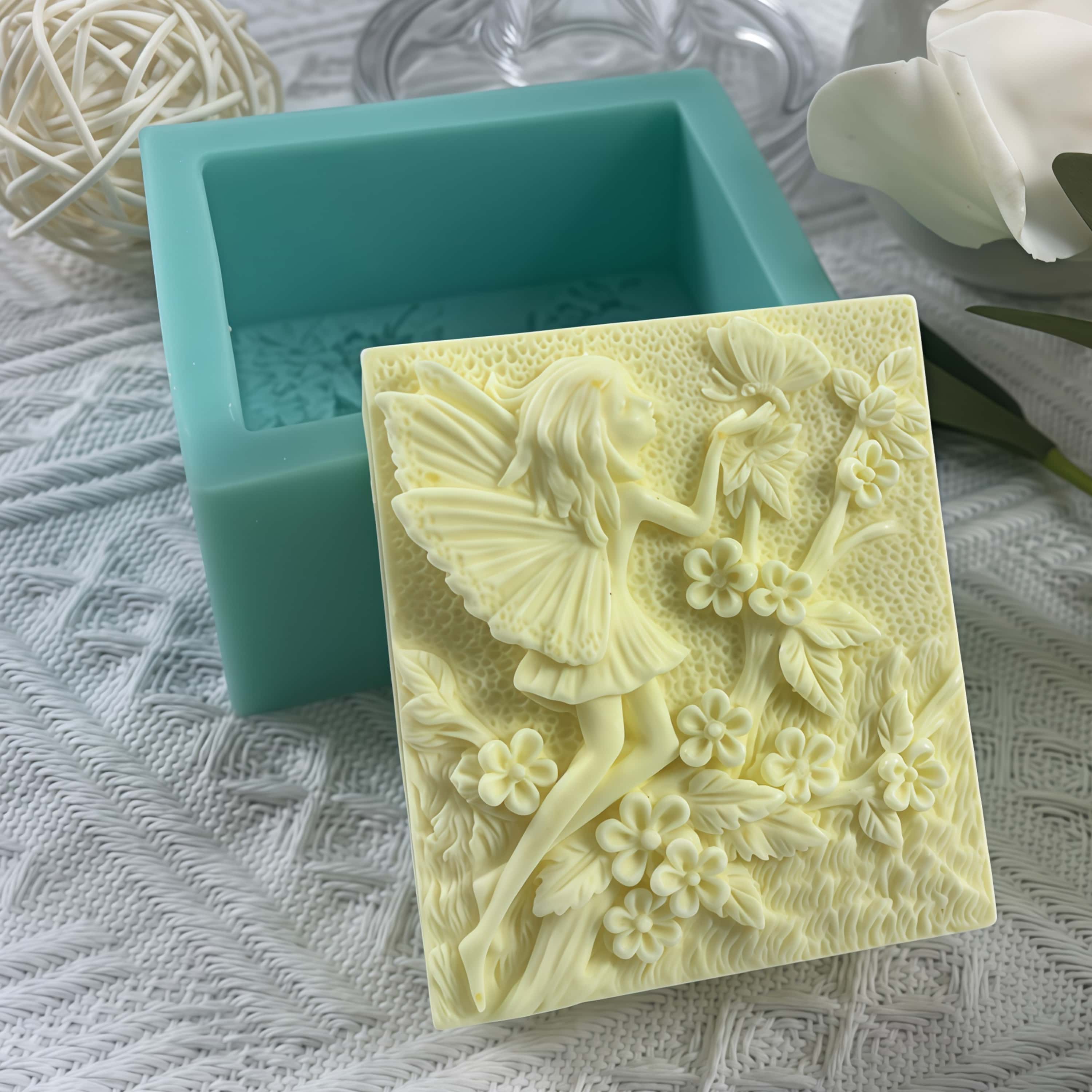 Silicone Soap Mold Flower Fair - Baby Food Natural avaliação e preço