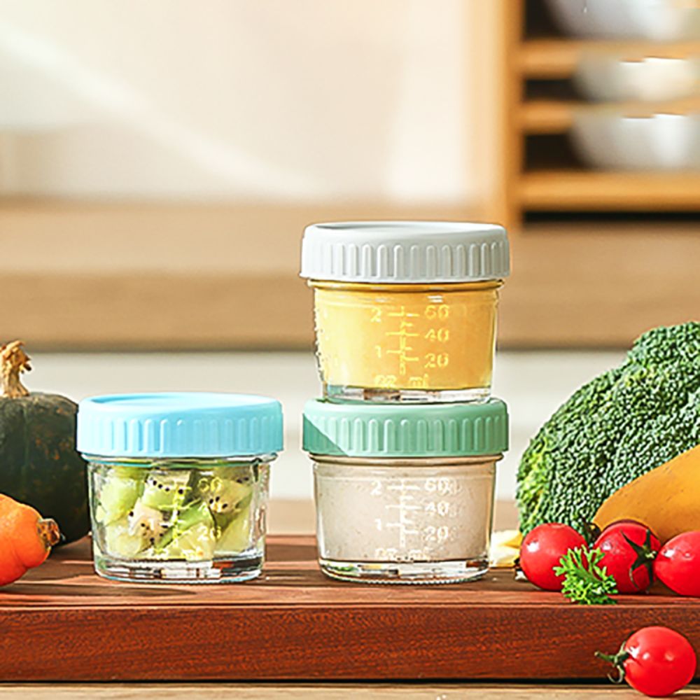 6pcs Multipurpose Glass Baby F - Baby Food Jars avaliação e preço
