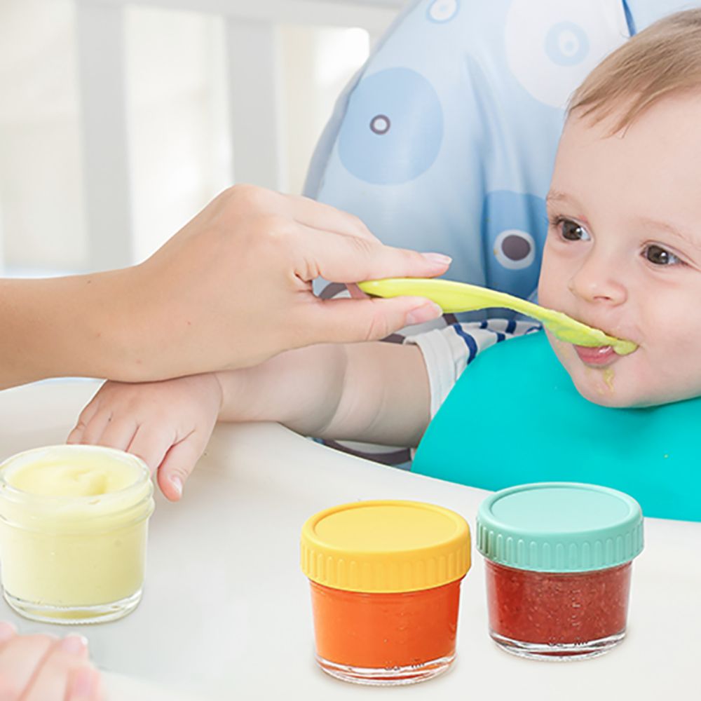 6pcs Glass Baby Food Jar Reusa - Baby Food Jars avaliação e preço