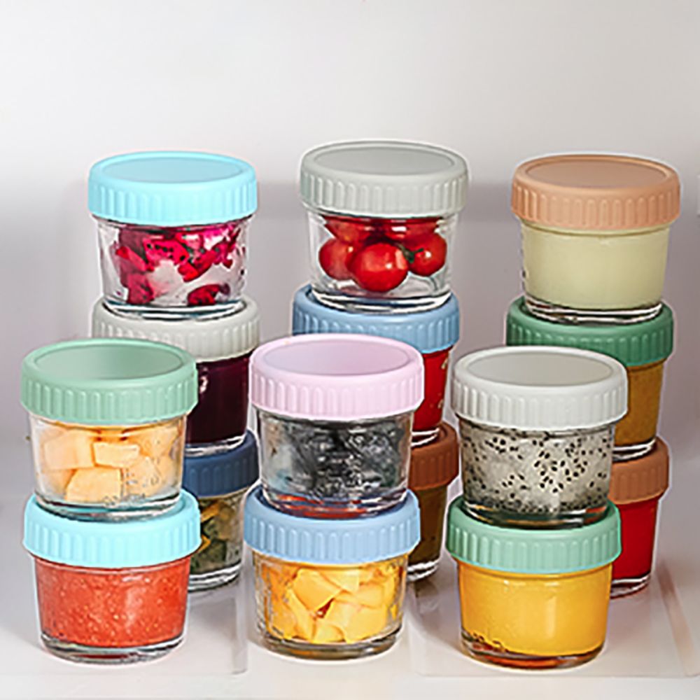 6pcs Glass Baby Food Jar Reusa - Baby Food Jars avaliação e preço