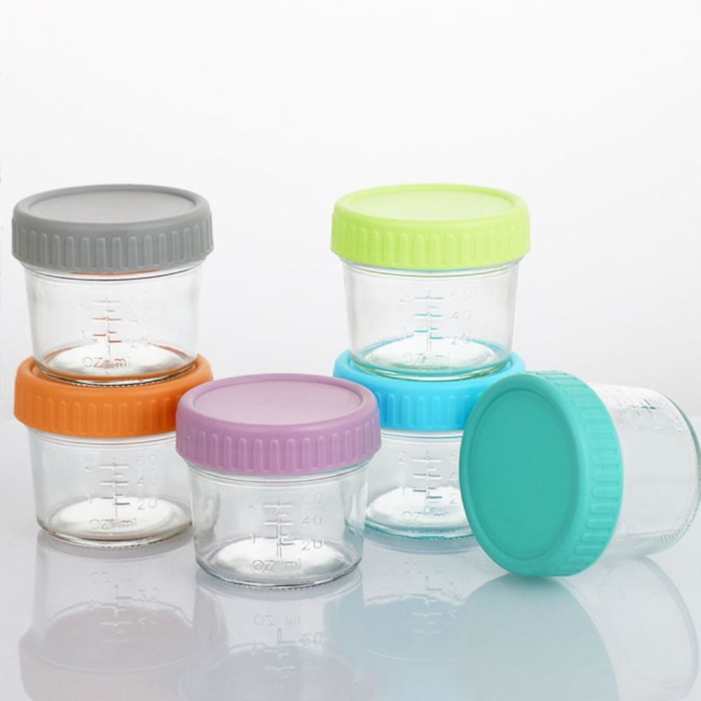 6pcs Glass Baby Food Jar Reusa - Baby Food Jars avaliação e preço