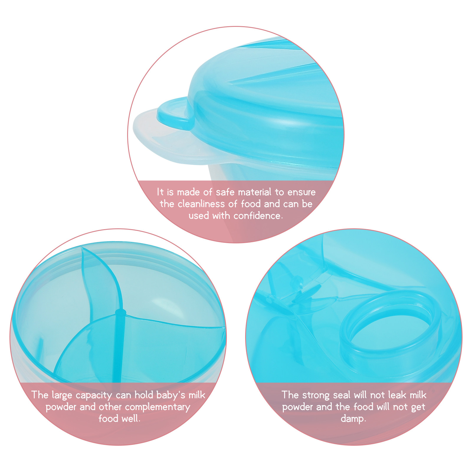 4Pcs Portable Milk Powder Box  - Baby Food Storage avaliação e preço