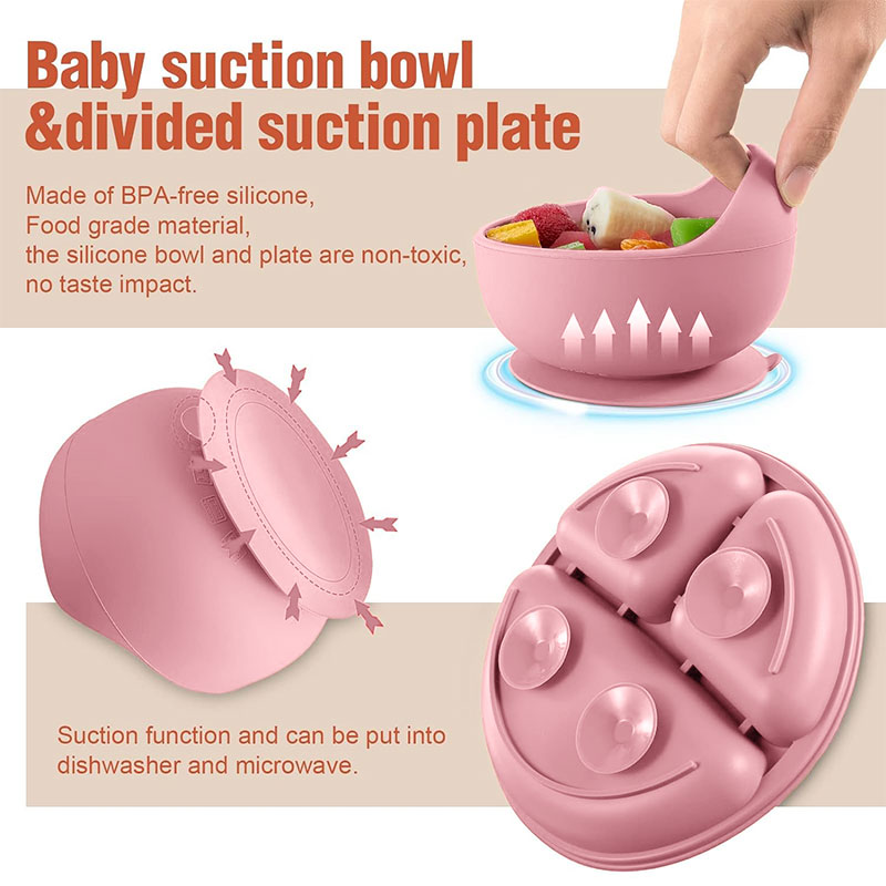 Children's silicone tableware  - Silicone Suction Bowl avaliação e preço