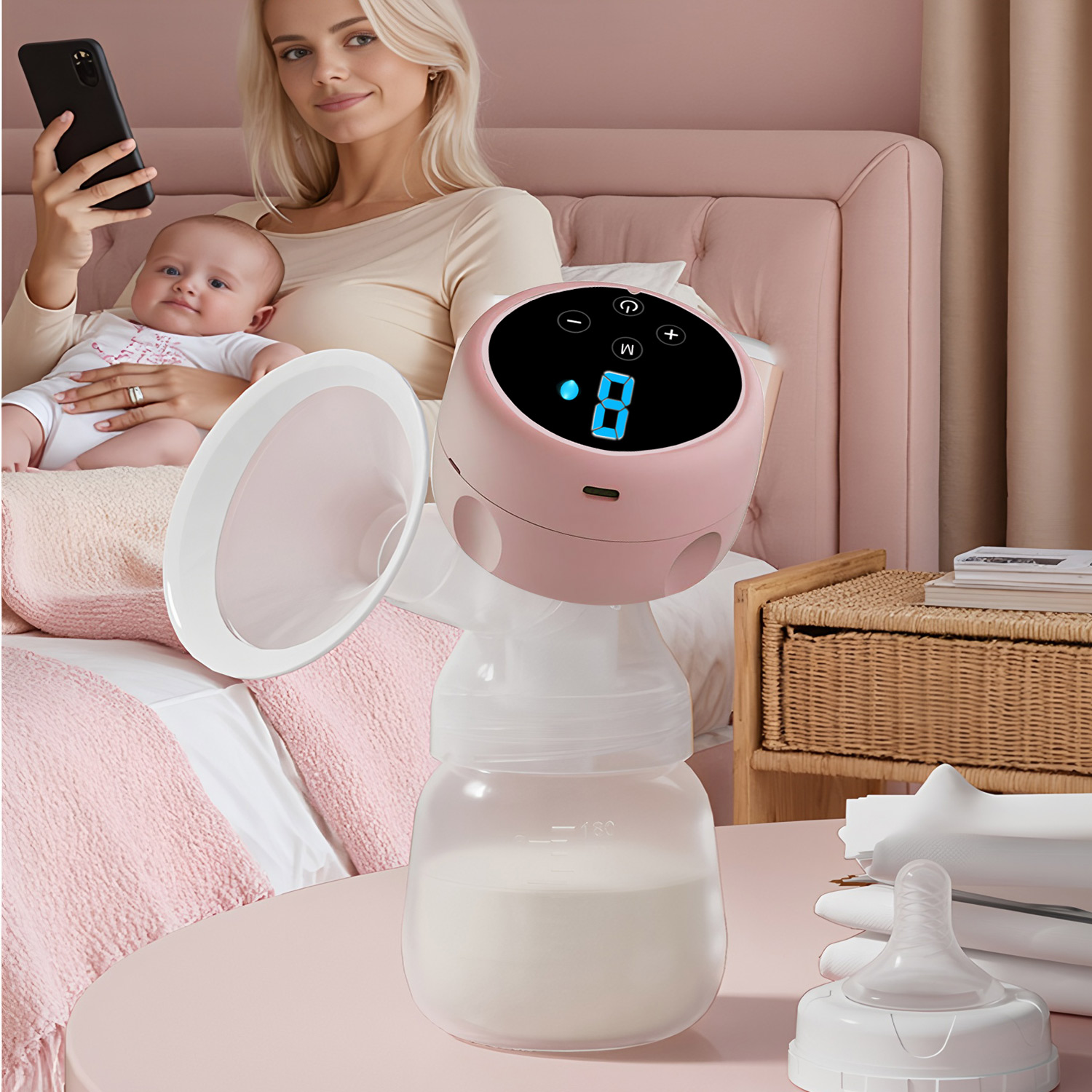 Electric Breast Pump Portable  - Baby Food Bottle avaliação e preço