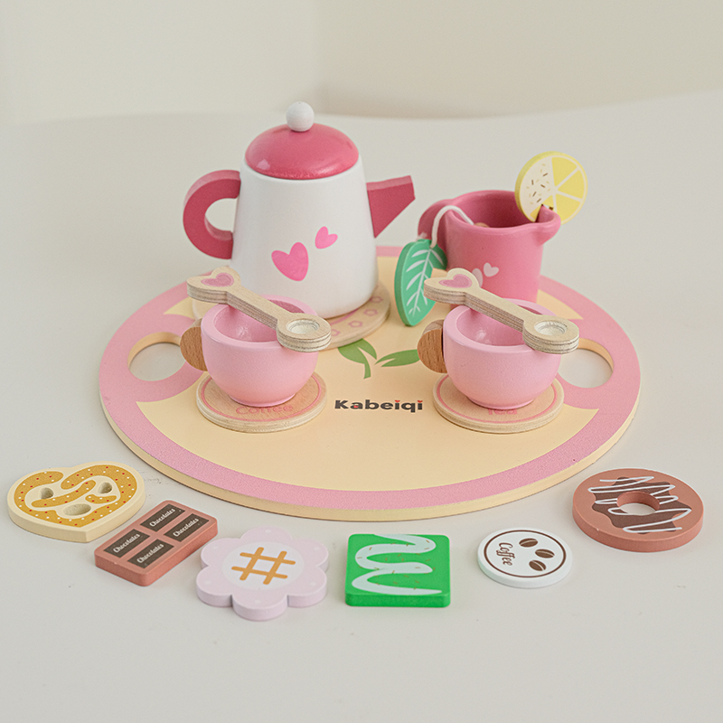 Wooden Tea Set For Little Girl - Baby Food Under 1 Year avaliação e preço