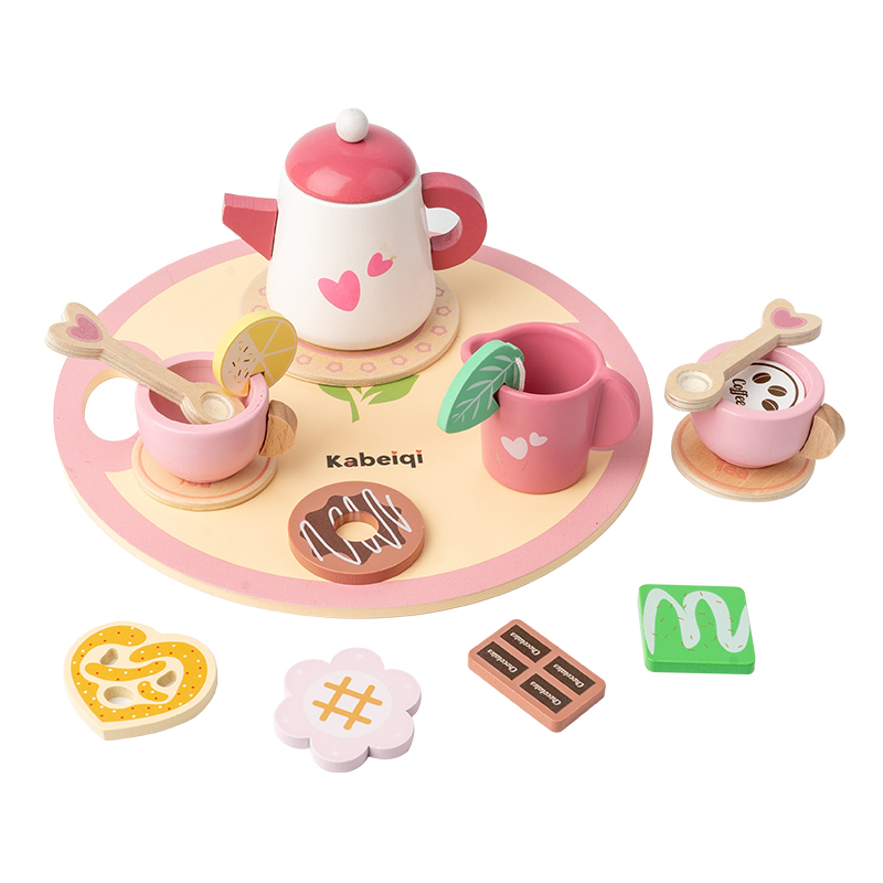 Wooden Tea Set For Little Girl - Baby Food Under 1 Year avaliação e preço