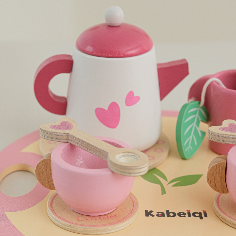 Wooden Tea Set For Little Girl - Baby Food Under 1 Year avaliação e preço