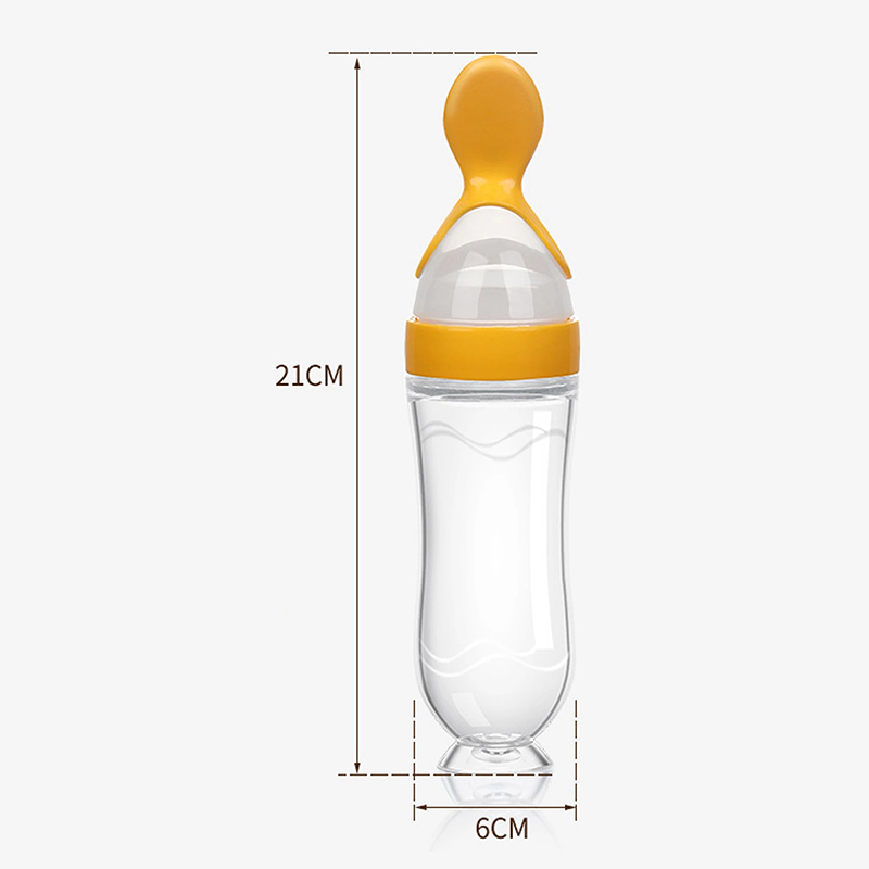Squeezing Feeding Bottle Silic - Baby Food Jars avaliação e preço