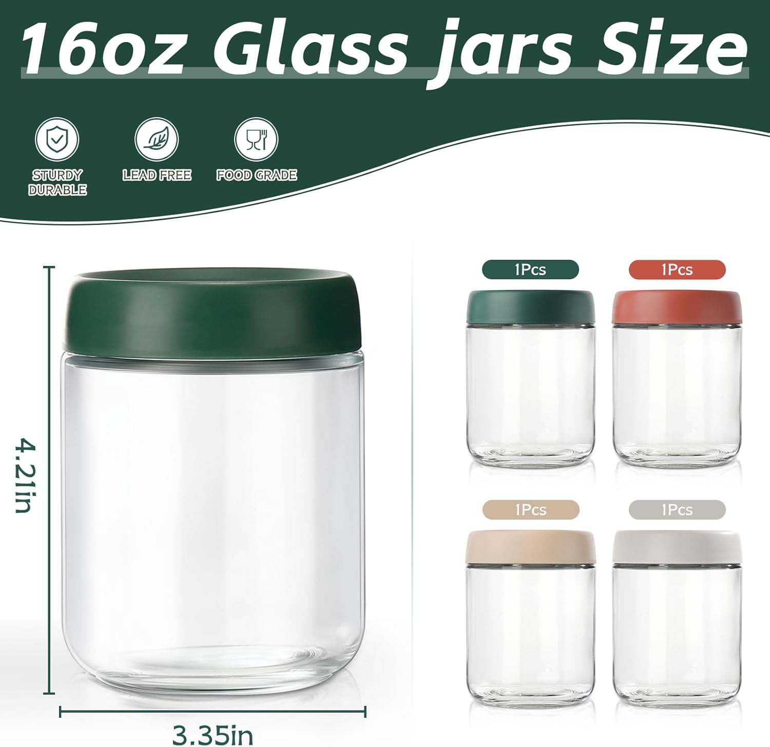 Glass Overnight Oats Container - Baby Food Jars avaliação e preço
