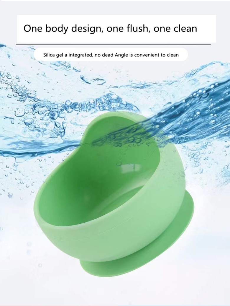 2PCS/Set Silicone Baby Feeding - Silicone Suction Bowl avaliação e preço