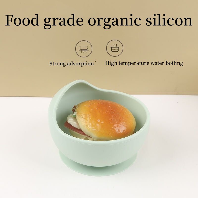 2PCS/Set Silicone Baby Feeding - Silicone Suction Bowl avaliação e preço