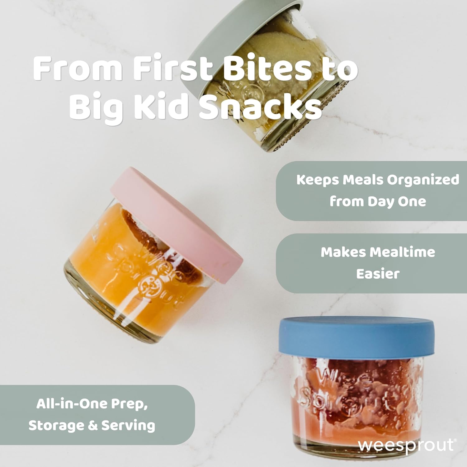 Glass Baby Food Storage Jars w - Baby Food Jars avaliação e preço