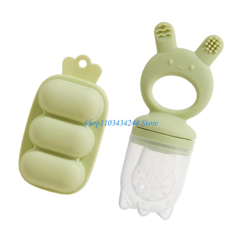 Silicone Baby Teether Feeder w - Baby Food Tray avaliação e preço