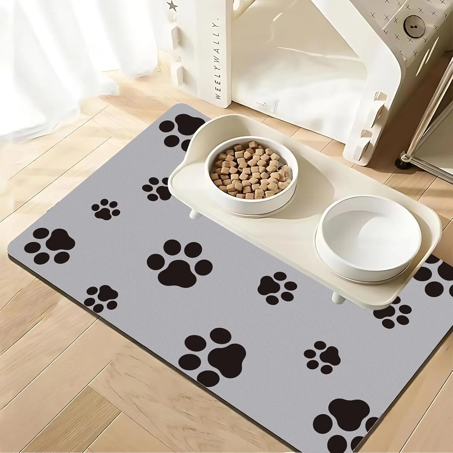 Dog Food Mat Absorbent Dog Mat - Baby Food Cat avaliação e preço