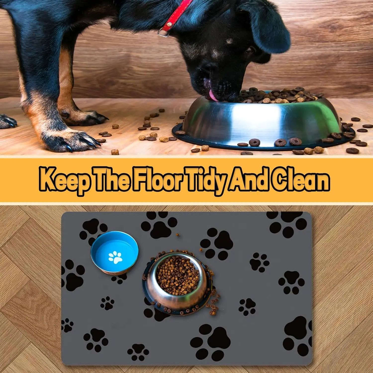Dog Food Mat Absorbent Dog Mat - Baby Food Cat avaliação e preço