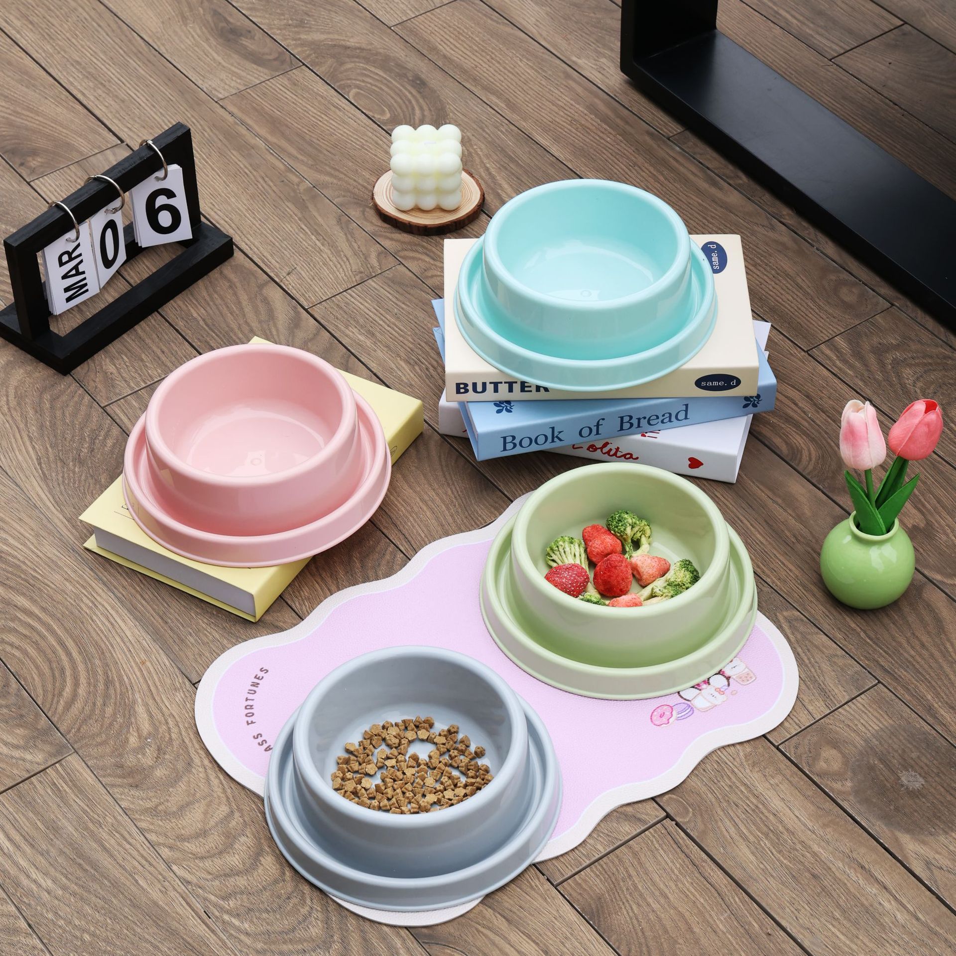 Non-Slip Anti-Tip Pet Bowls fo - Baby Food Cat avaliação e preço
