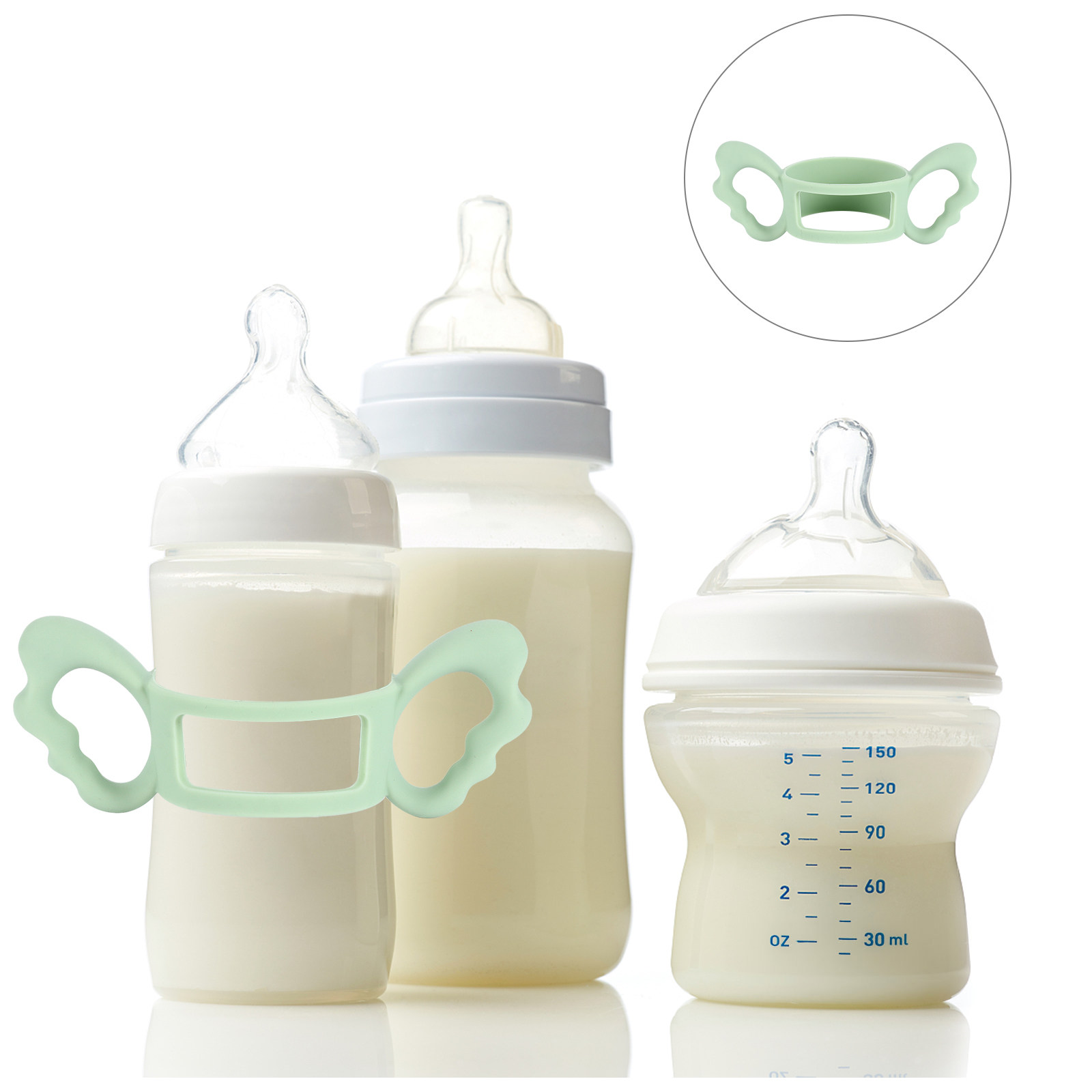 1Pcs Food Grade Silicone Nursi - Baby Food Bottle avaliação e preço