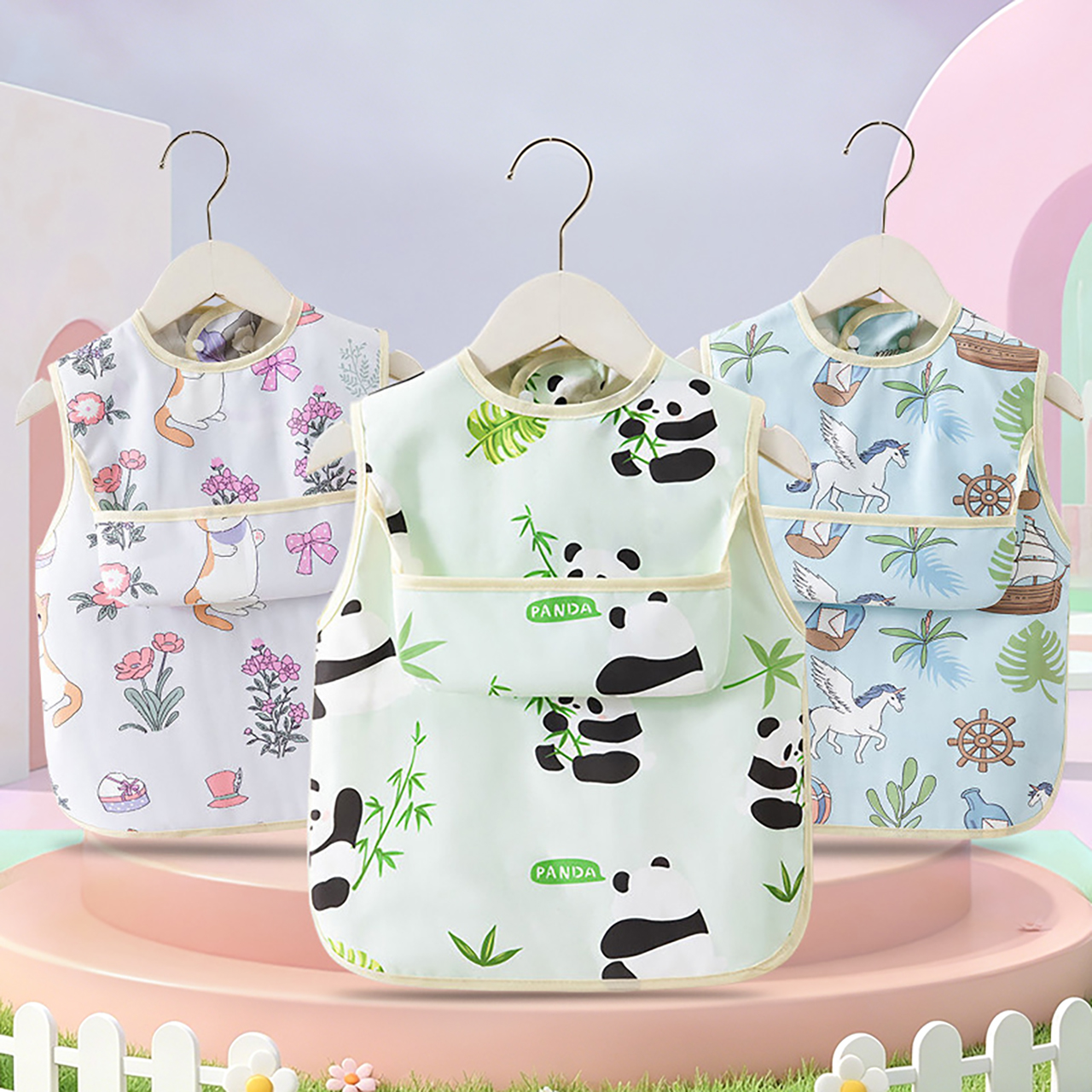 0-4Y Baby Bibs & Pocket Waterp - Baby Food Kids avaliação e preço