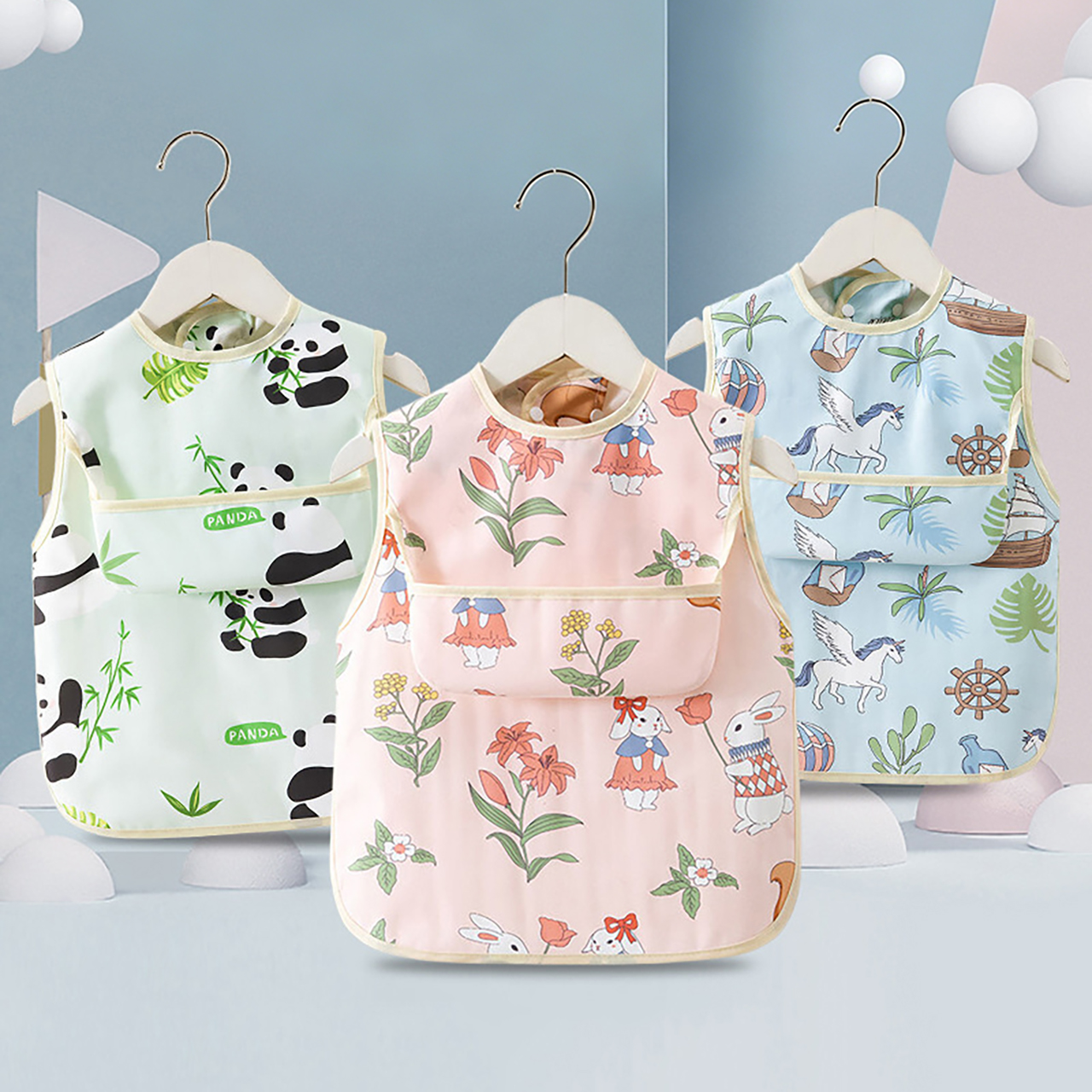 0-4Y Baby Bibs & Pocket Waterp - Baby Food Kids avaliação e preço