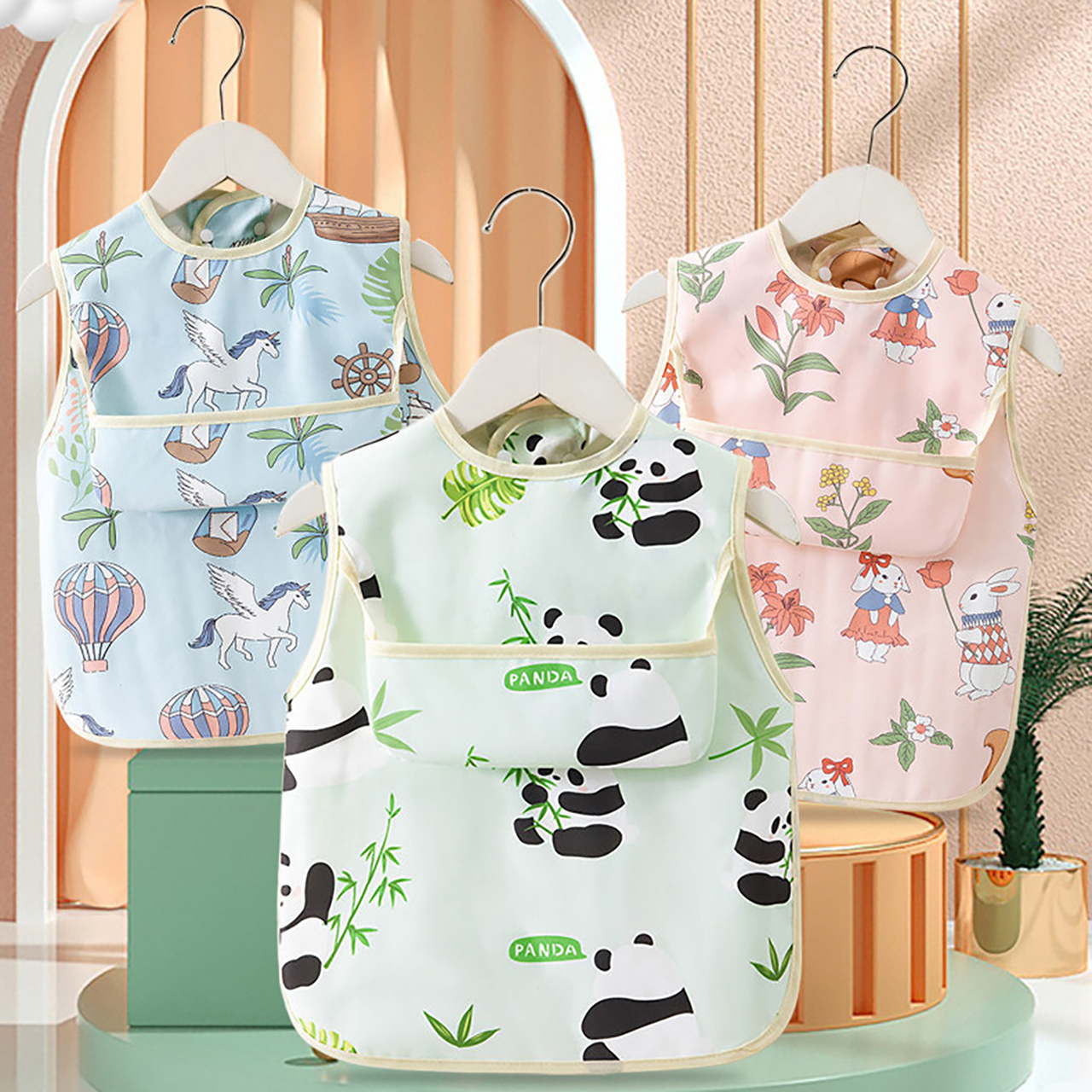0-4Y Baby Bibs & Pocket Waterp - Baby Food Kids avaliação e preço
