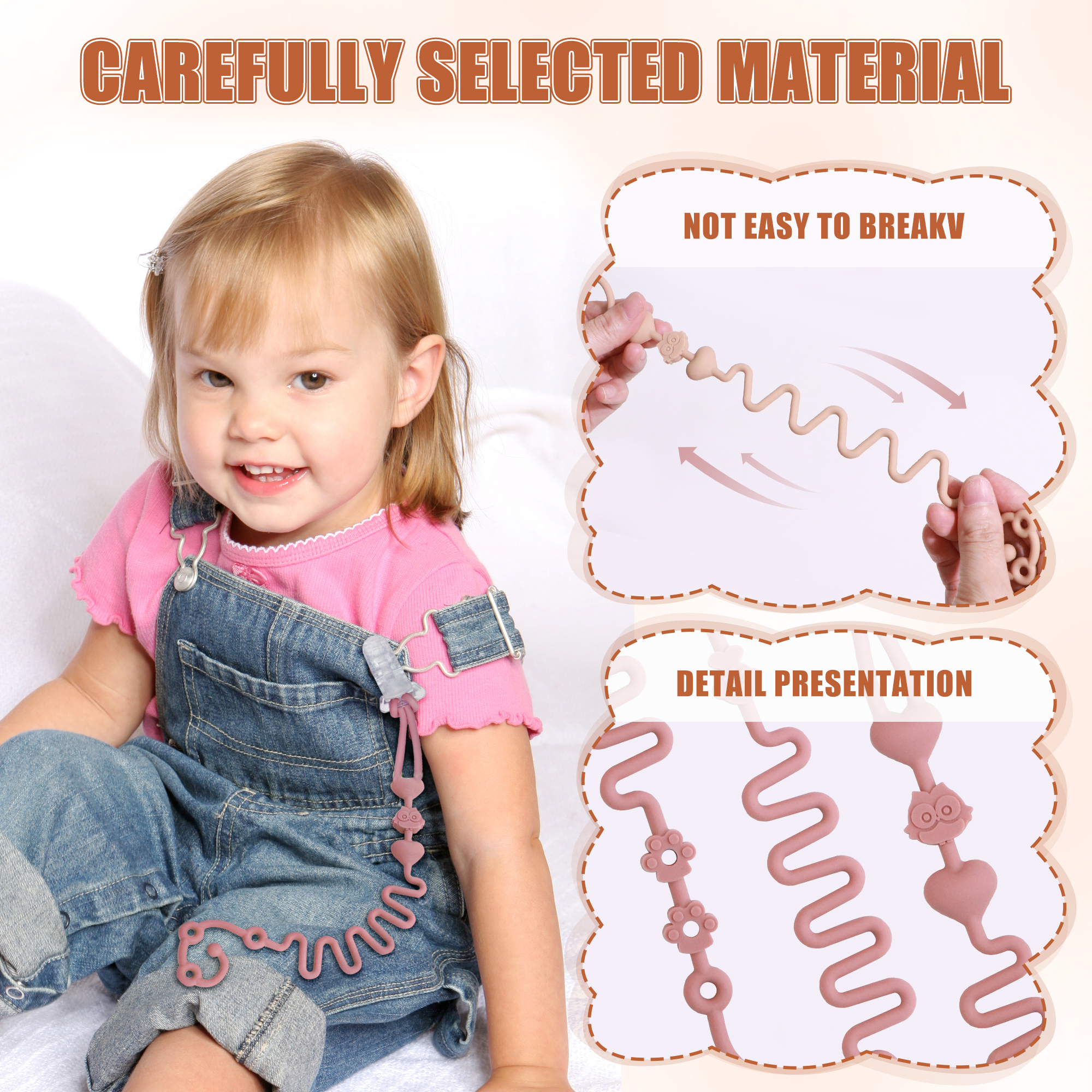 4-Piece Pack - Baby Toy Straps - Baby Food Bottle avaliação e preço