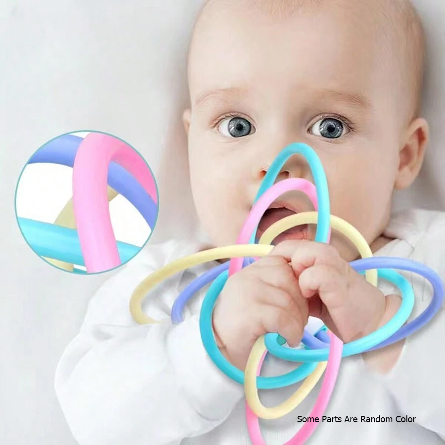 Baby Hand Ball Toys Baby Grip  - Baby Food Under 1 Year avaliação e preço