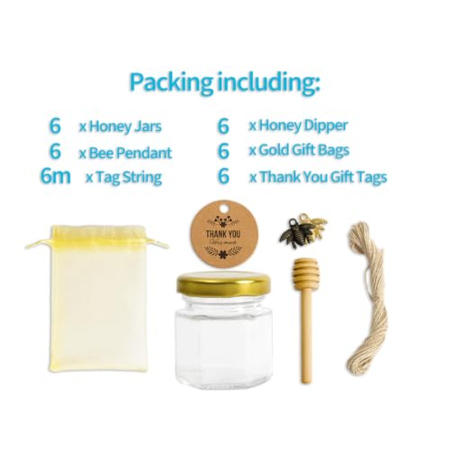 1.5oz 6Pack Mini Glass Hexagon - Baby Food Jars avaliação e preço