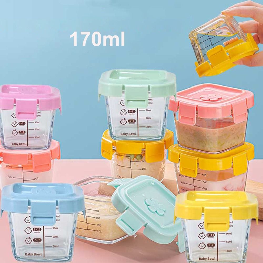 170ml Glass Food Storage Box F - Baby Food Jars avaliação e preço