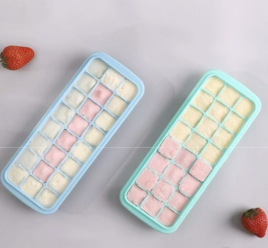 Silicone Ice Cubes Tray with L - Baby Food Maker avaliação e preço
