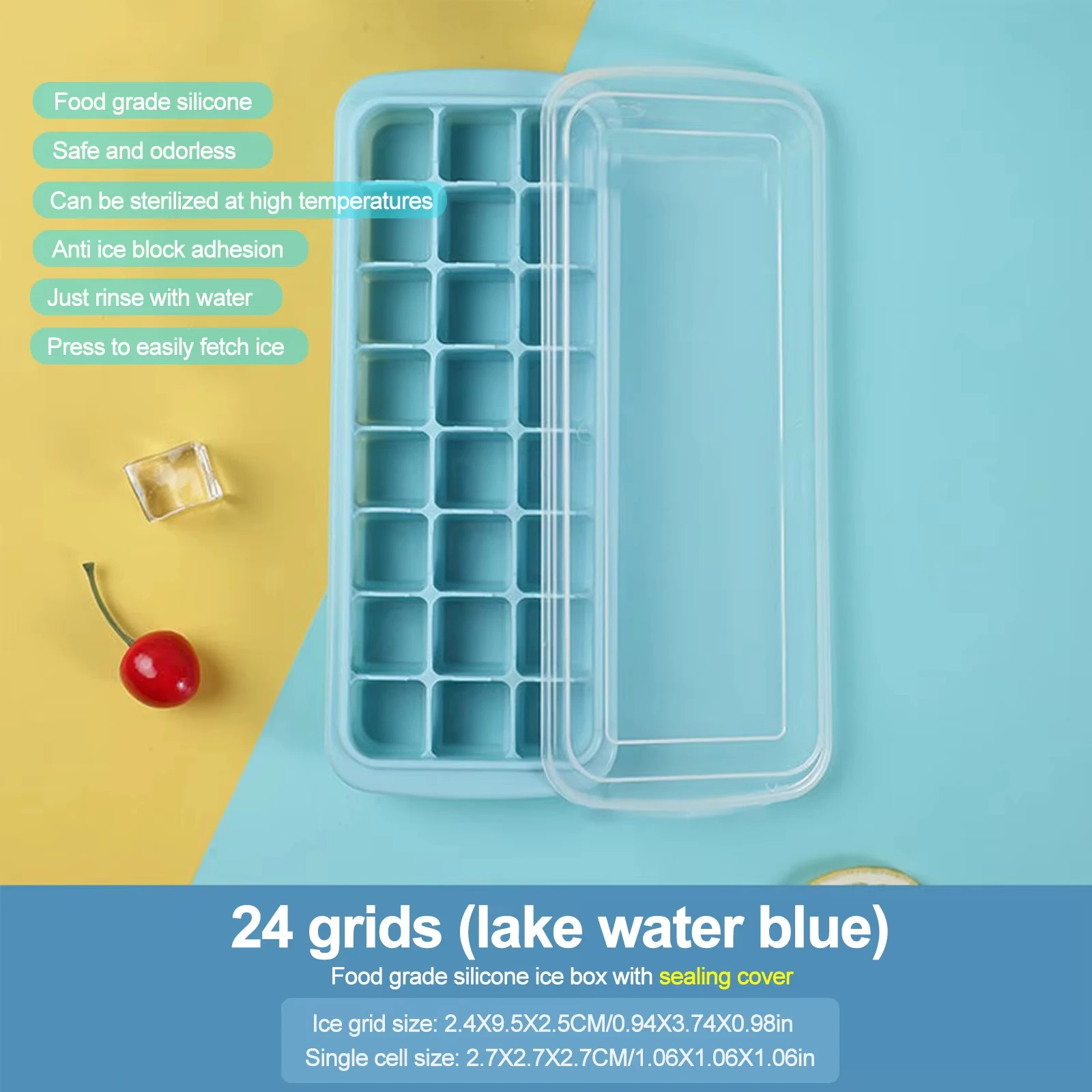 Silicone Ice Cubes Tray with L - Baby Food Maker avaliação e preço