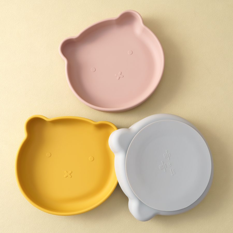 1PC Silicone Baby Dishes Sucti - Baby Food Tray avaliação e preço